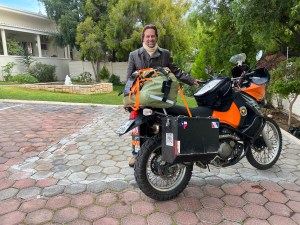 Jason and the KLR in Springbok SA