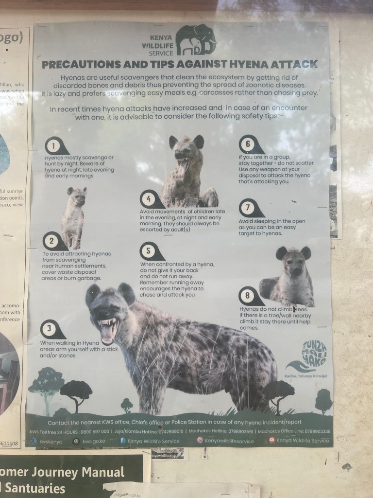Sign posted in Juja